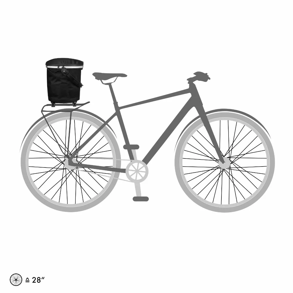 Ortlieb Up-Town Rack City Cykelkurv Til Bag Sort 3 Ortlieb Up-Town Rack City Cykelkurv Til Bag Sort - Billede 3