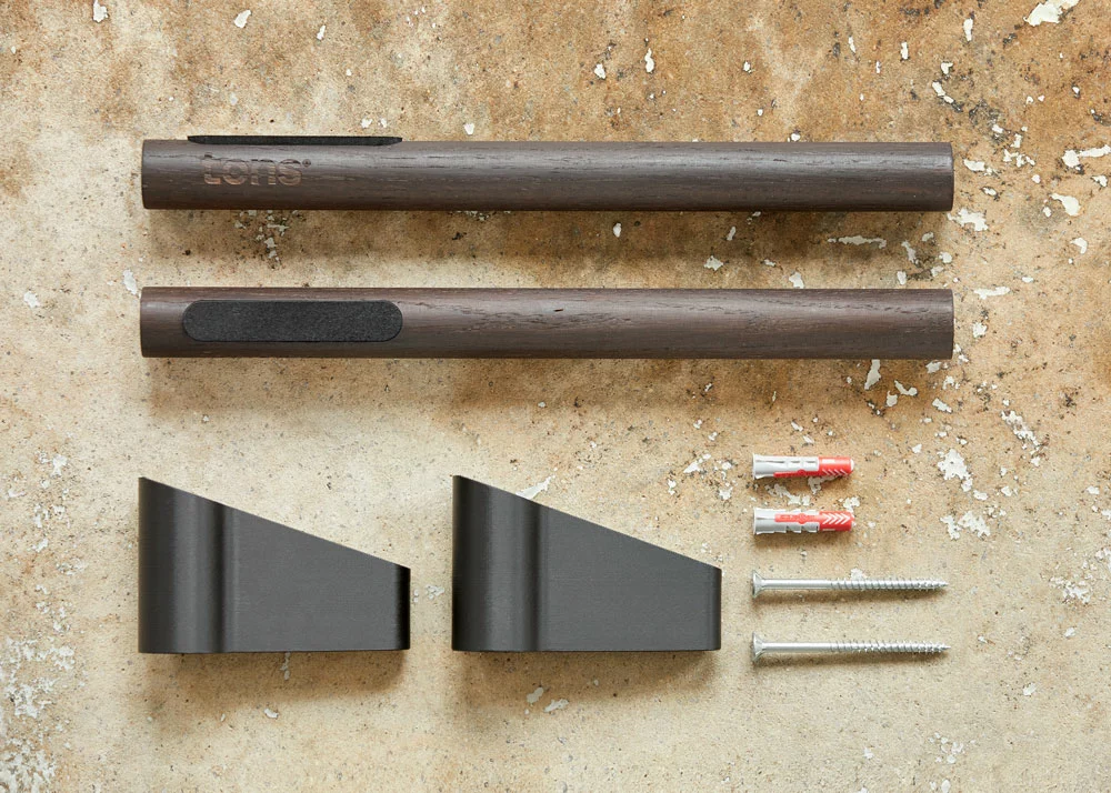 Tons Ophæng Til Cykel Røget Egetræ 1 Tons Ophæng Til Cykel Røget Egetræ