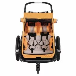 XLC Duo S Cykeltrailer Til 2 Børn Orange 10 XLC Duo S Cykeltrailer Til 2 Børn Orange -Cykelrygsække Salg XLC Duo S Cykeltrailer til 2 Boern Or 1654851789 02