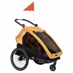 XLC Duo S Cykeltrailer Til 2 Børn Orange 13 XLC Duo S Cykeltrailer Til 2 Børn Orange -Cykelrygsække Salg XLC Duo S Cykeltrailer til 2 Boern Or 1654851789 05
