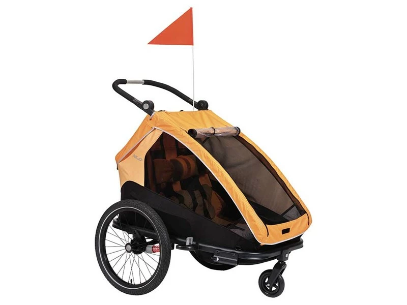 XLC Duo S Cykeltrailer Til 2 Børn Orange 6 XLC Duo S Cykeltrailer Til 2 Børn Orange - Billede 6