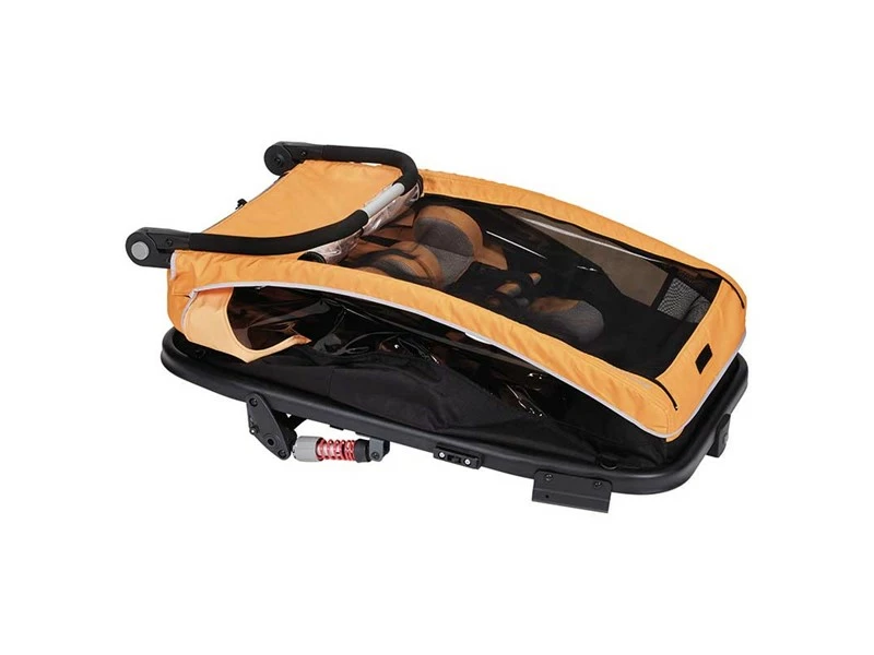 XLC Duo S Cykeltrailer Til 2 Børn Orange 7 XLC Duo S Cykeltrailer Til 2 Børn Orange - Billede 7