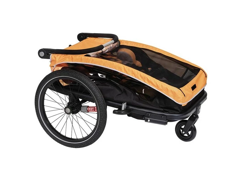 XLC Duo S Cykeltrailer Til 2 Børn Orange 8 XLC Duo S Cykeltrailer Til 2 Børn Orange - Billede 8
