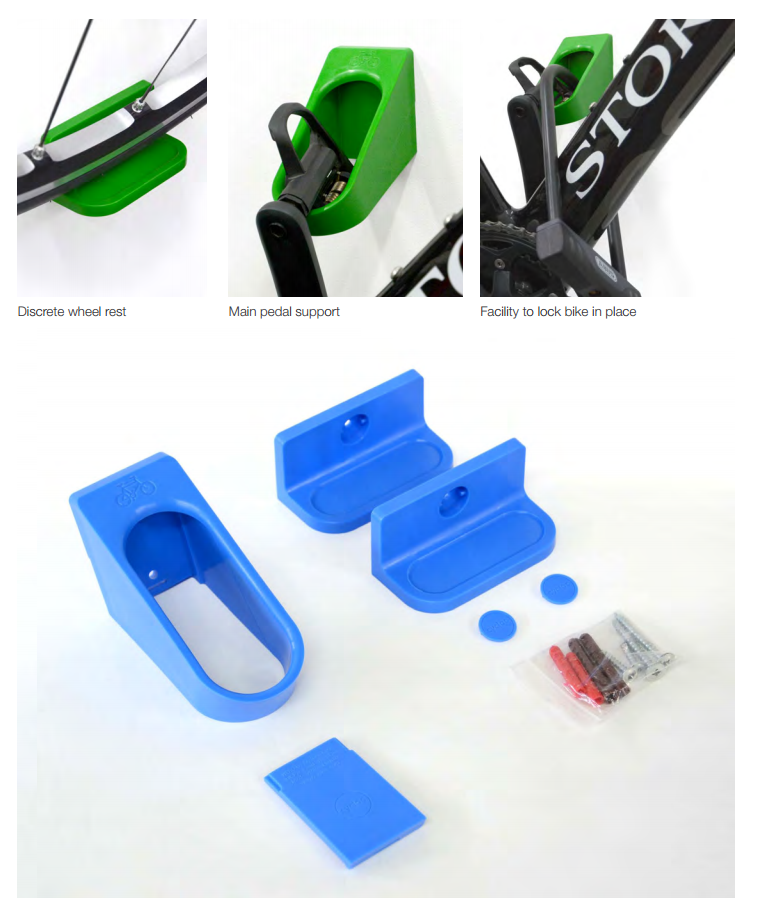 Cycloc Hero Vægophæng Hvid 6 Cycloc Hero Vægophæng Hvid - Billede 6