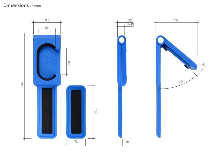 Cycloc Endo Vægophæng Til Cykel 2 Cycloc Endo Vægophæng Til Cykel - Billede 2