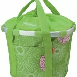 Klickfix Bikebasket Grøn M. Mønster