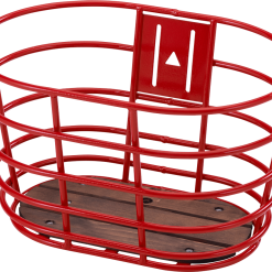 28" Rød Norden Kurv Med Træbund